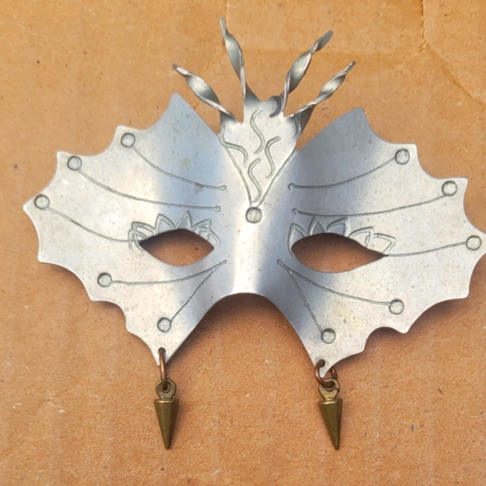 Vintage Thomas Mann Masquerade Pin